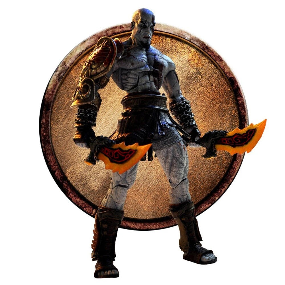 Action Figure Kratos God Of War Nuova Statua Da Collezione Playstation 17cm