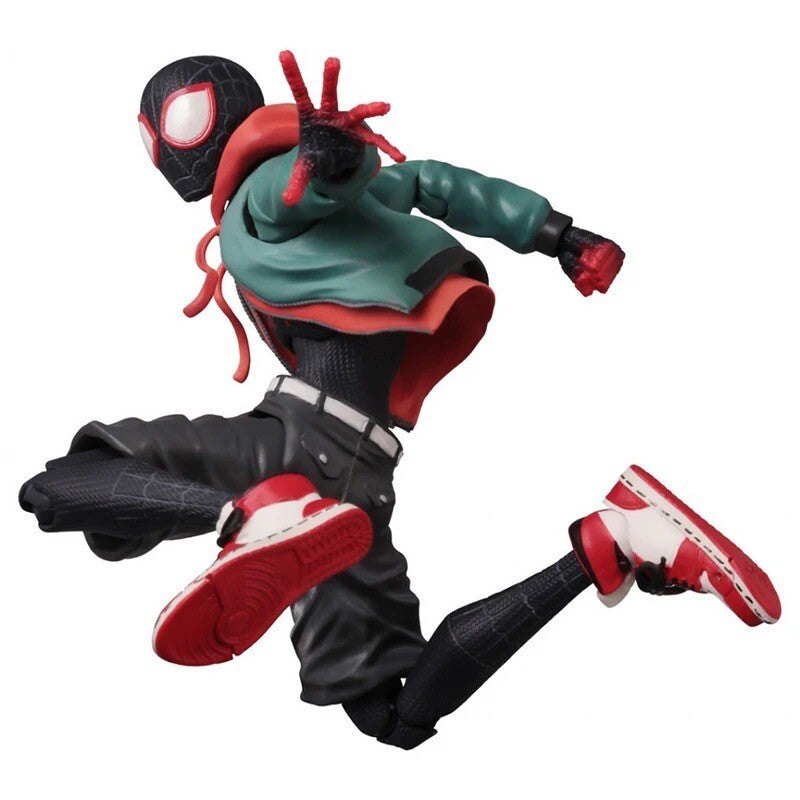 Action Figure Spiderman Miles Morales Statua Da Collezione Videogame Anime