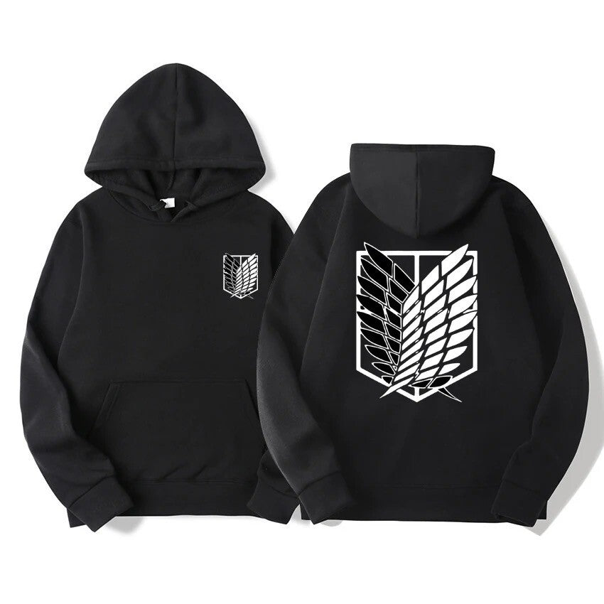 Felpa Con Cappuccio Attack On Titan Corpo Di Ricerca Streetwear Pullover Vestiti