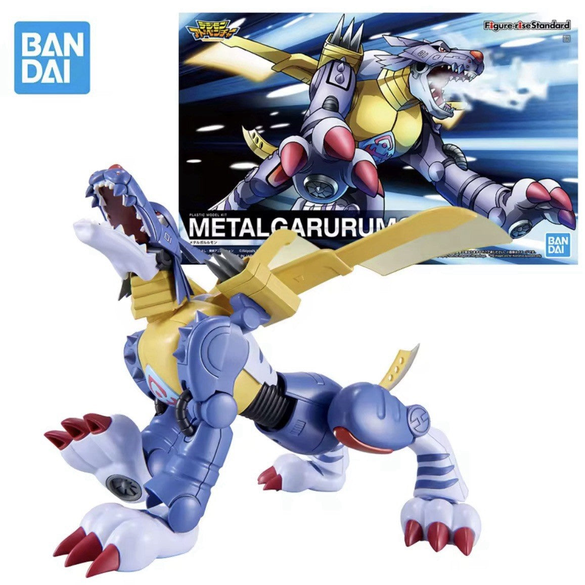 Action Figure Metal Garurumon ModelKit Digimon Adventure Statua Anime Manga Game