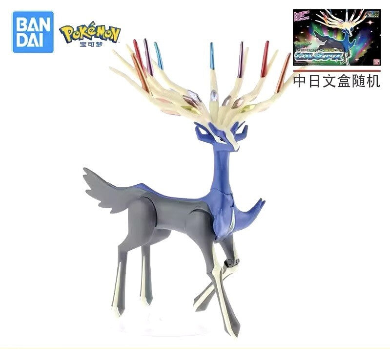 Action Figure Pokemon Plastic Model Kit Xerneas Statua Collezione Anime Bandai