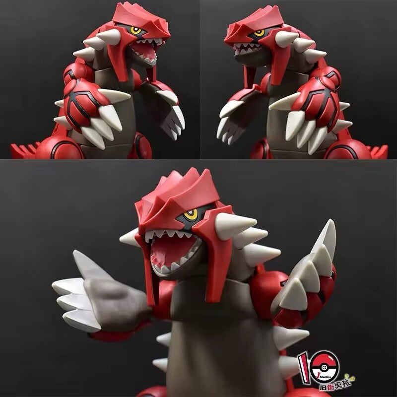 Action Figure Pokemon Plastic Model Kit Groudon Statua Collezione Anime Bandai