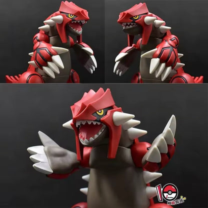 Action Figure Pokemon Plastic Model Kit Groudon Statua Collezione Anime Bandai