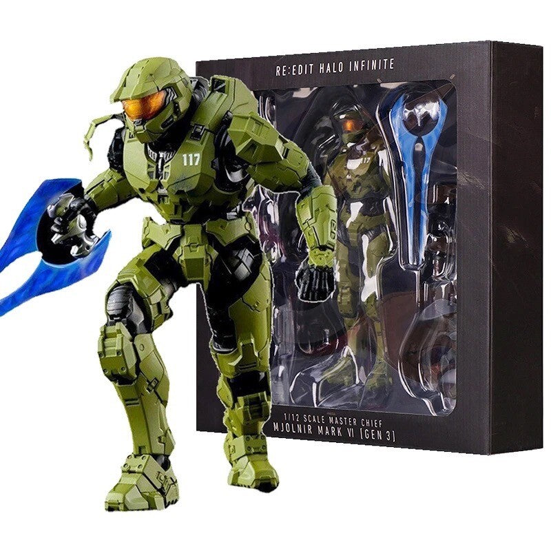 Action Figure Halo Master Chief Nuova Statua Da Collezione Videogame John-117