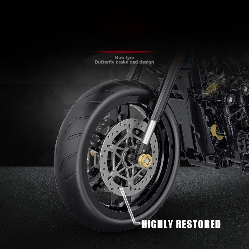 Moto Da Costruite Mattoncini Technic Harley Davidson Scala 1:8 586 Pezzi Nuova