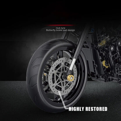 Moto Da Costruite Mattoncini Technic Harley Davidson Scala 1:8 586 Pezzi Nuova
