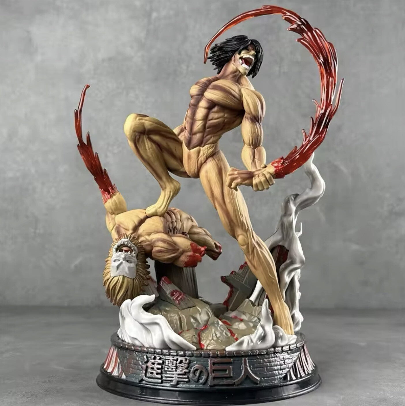 Action Figure Eren Yeager Titan 29cm Attack on Titan Statua da Collezione Manga