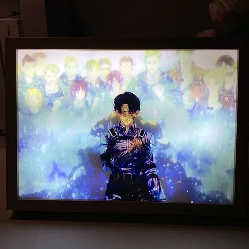 Quadro Luminoso Insegna Attack On Titan L’attacco Dei Giganti Corpo Di Ricerca