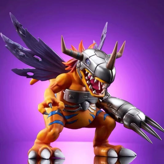 Action Figure Metal Greymon 20cm Digimon Adventure Statua Anime Manga Videogame