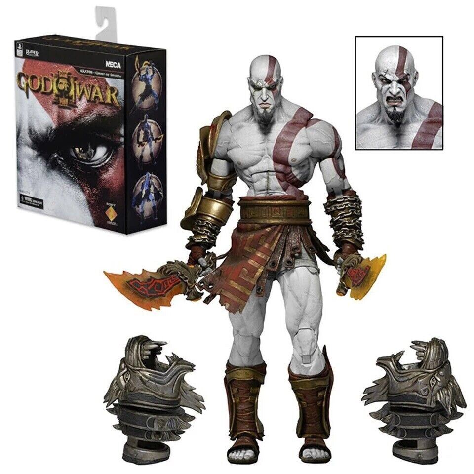 Action Figure Kratos God Of War Nuova Statua Da Collezione Playstation 17cm