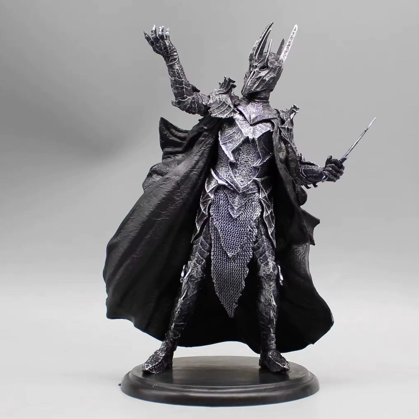 Action Figure Sauron 20cm Stregone Lord of the Rings Statua Collezione Videogame