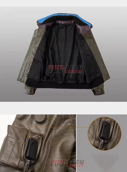 Cyberpunk 2077 Samurai Giacca Cosplay  Giubotto Jacket All Size Videogame Play