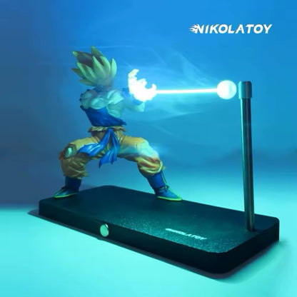 Action Figure Dragon Ball Z Goku Super Sayan Statua Kamehameha Collezione Anime
