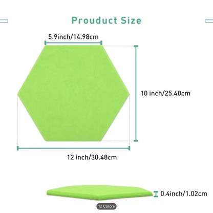 10pz Pannelli Fonoassorbenti Esagonali Adesivi, Isolamento Acustico