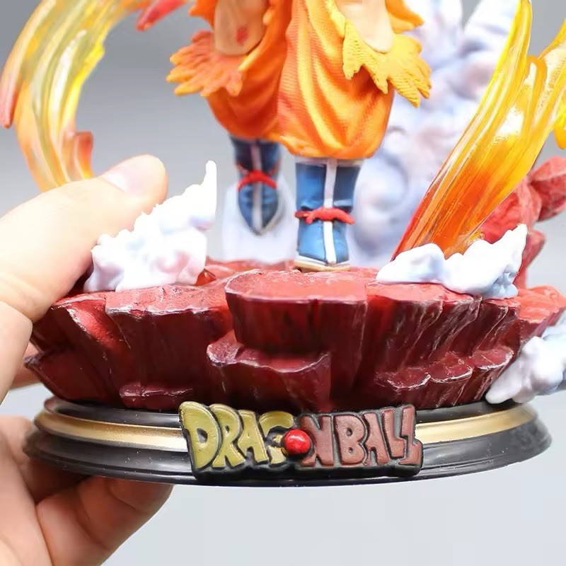 Action Figure Dragon Ball Z Goku Super Sayan 27cm Statua Da Collezione New Anime