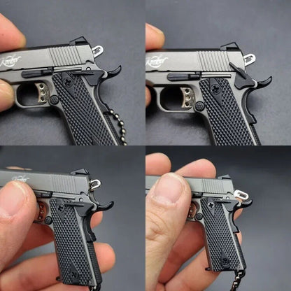 Mini Pistola Giocattolo M1911 Da Collezione Portachiavi In metallo Scala 1:3