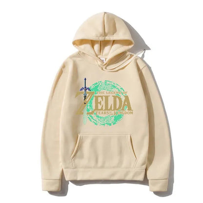 Felpa Con Cappuccio Zelda Breath of the Wild Game Streetwear Pullover Vestiti