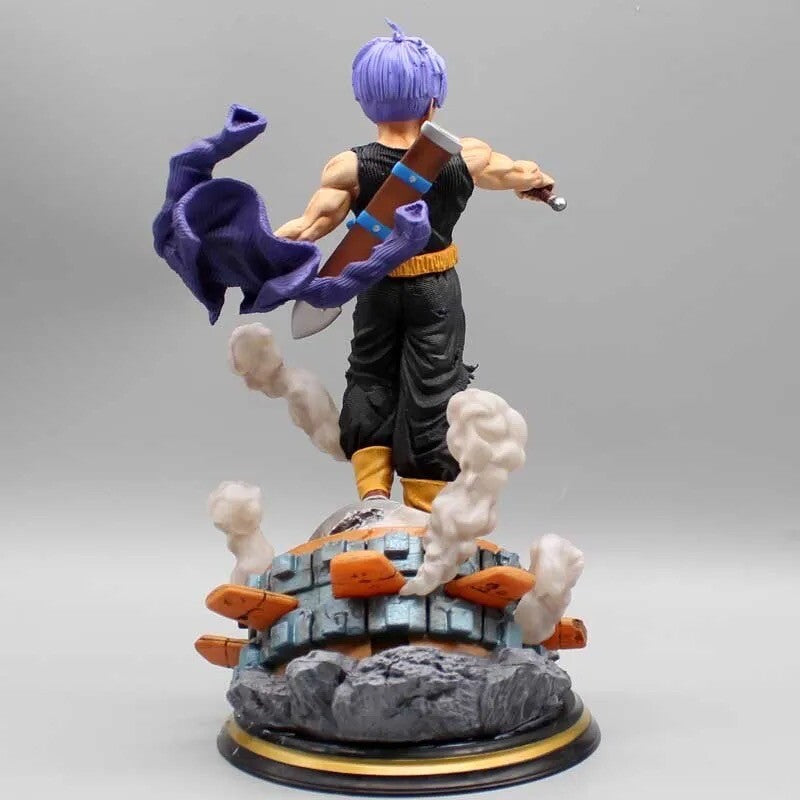 Action Figure Dragon Ball Z Trunks Con Spada 25cm Statua Da Collezione Anime