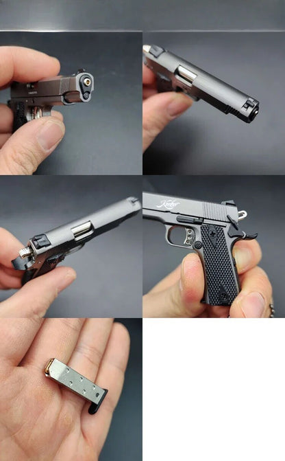 Mini Pistola Giocattolo M1911 Da Collezione Portachiavi In metallo Scala 1:3