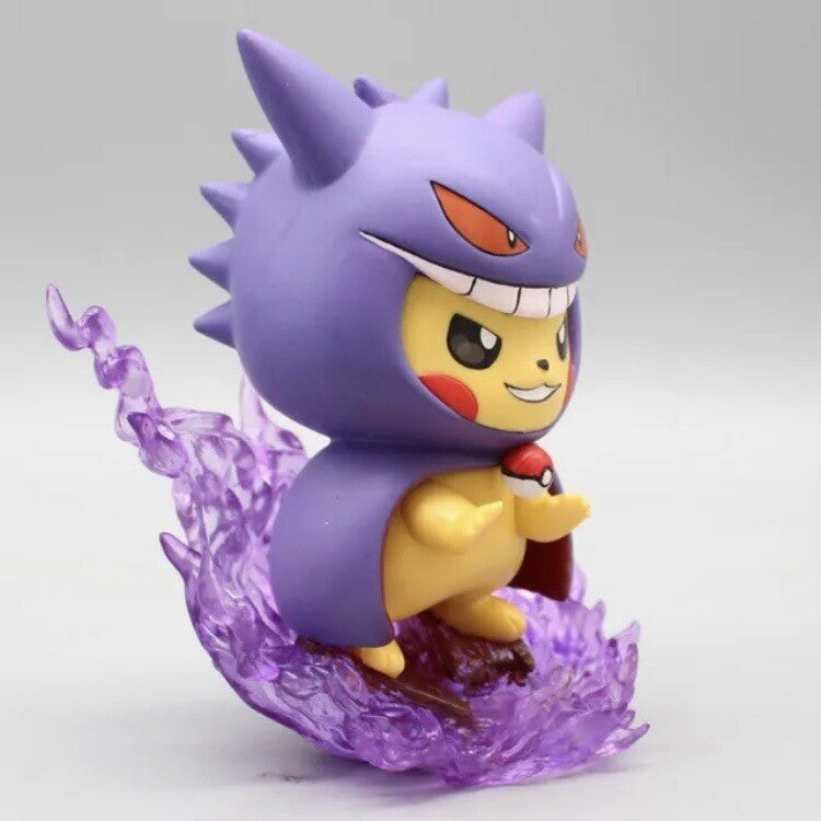 Action Figure Pokémon Pikachu Cosplay Gengar 12cm Statua Da Collezione Anime