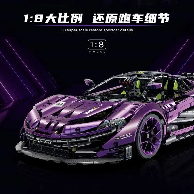 Mclaren F1 Da Costruire Mattoncini Technic 3568 Pezzi Nero Nuova New