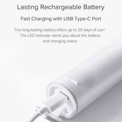 Xiaomi Mija T300 Sonic Spazzolino Elettrico IPX7 Impermeabile smart - Bianco New