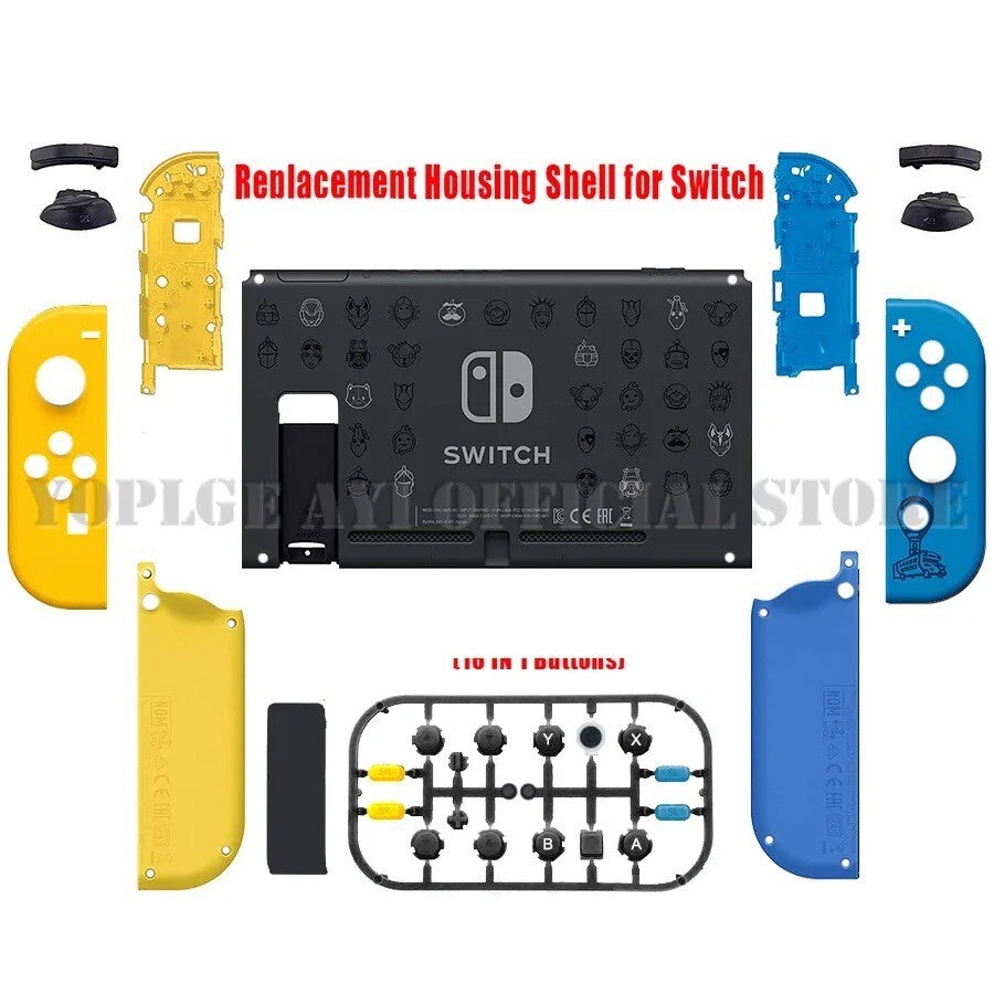 Custodia Nintendo Switch Fortnite Di Ricambio Copertura Con Scocca Joycon Case