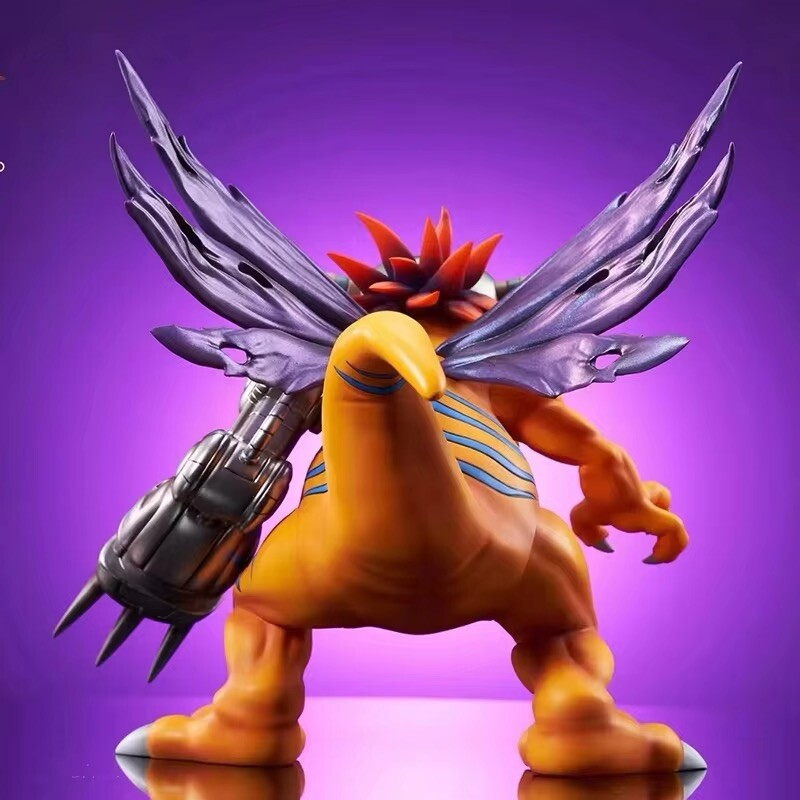 Action Figure Metal Greymon 20cm Digimon Adventure Statua Anime Manga Videogame