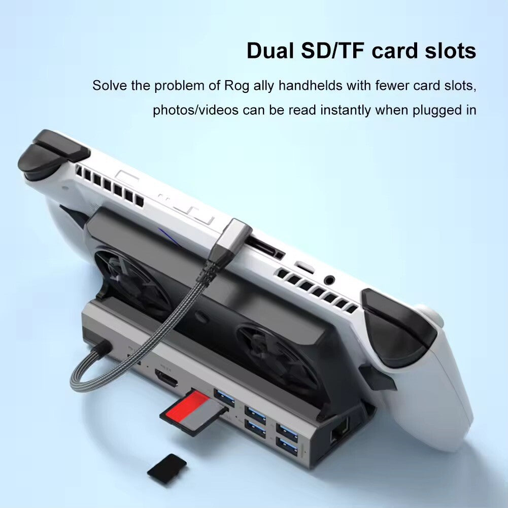 Handheld Dock Hub Usb Steam Deck Rog Ally Adattatore Legion Go 10Gbps Usb-c Asus
