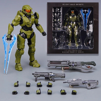 Action Figure Halo Master Chief Nuova Statua Da Collezione Videogame John-117