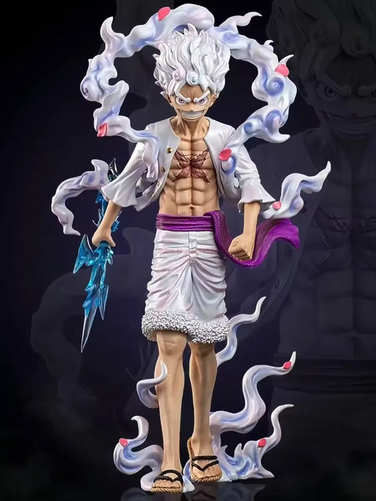Action Figure Rubber One Piece Luffy 23cm Statua Monkey D. Rufy Gear 5 Nuovo