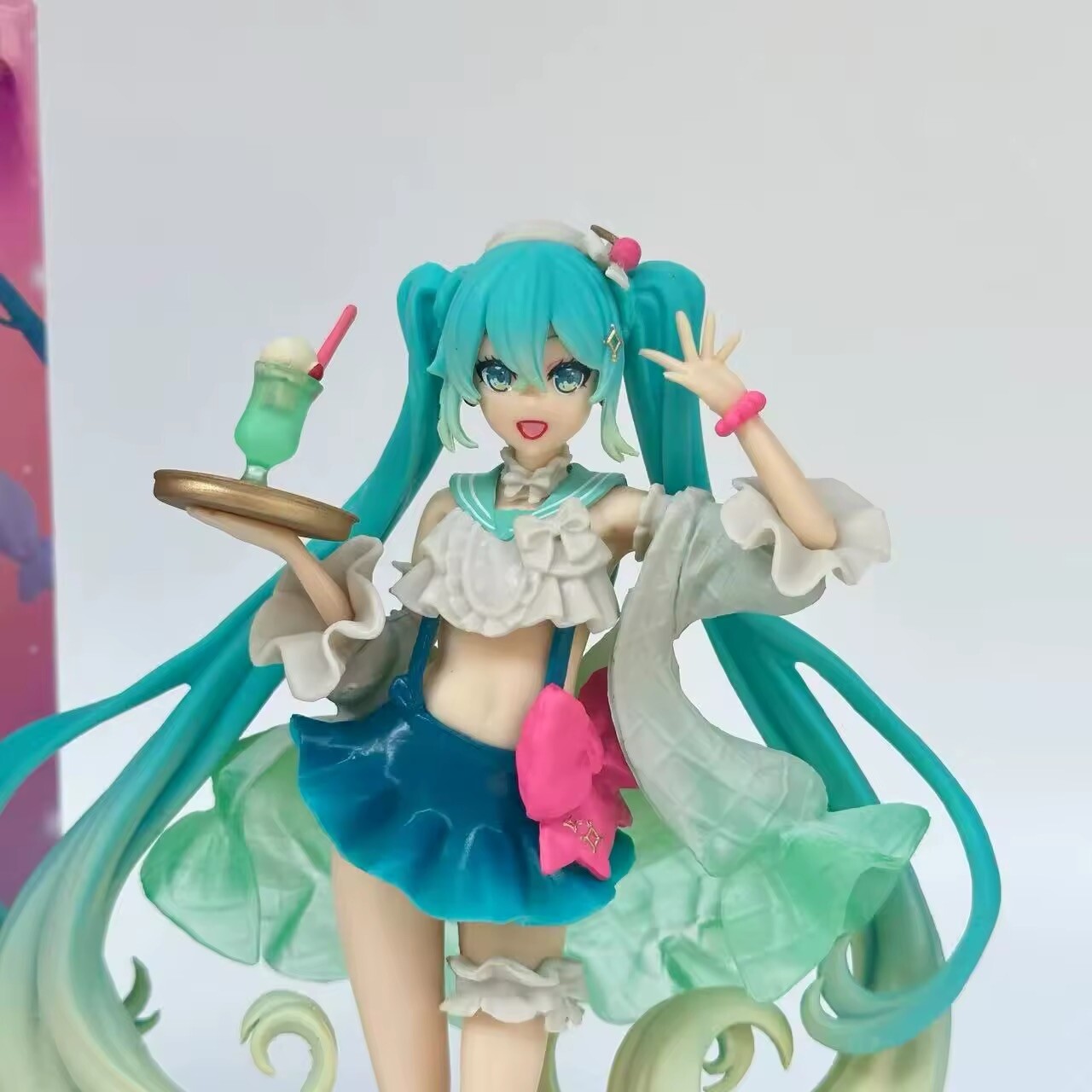 Action Figure Maid Vocaloid Hatsune Miku 18cm Statua Collezione Kawaii Fortnite