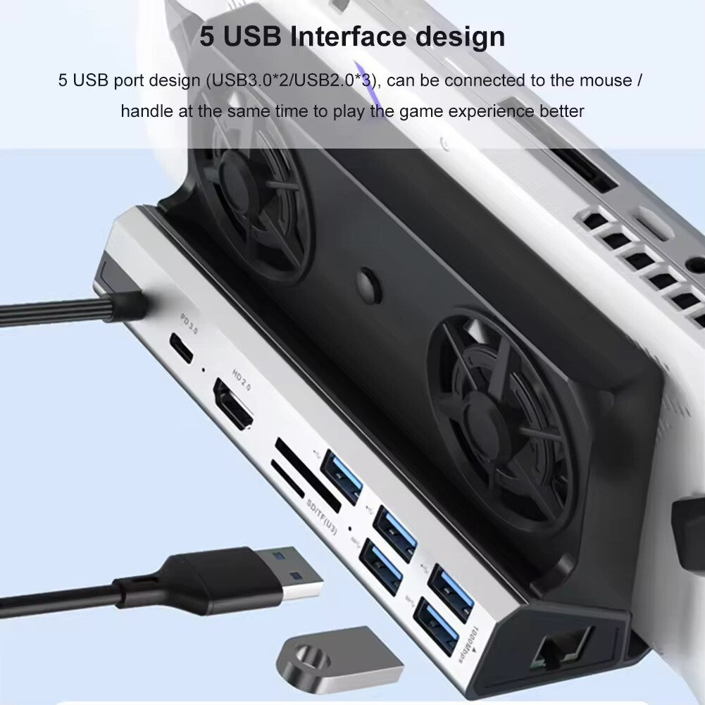 Handheld Dock Hub Usb Steam Deck Rog Ally Adattatore Legion Go 10Gbps Usb-c Asus