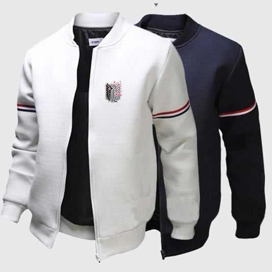 Felpa Con Zip Attack On Titan Corpo Di Ricerca Streetwear Pullover Alla Coreana