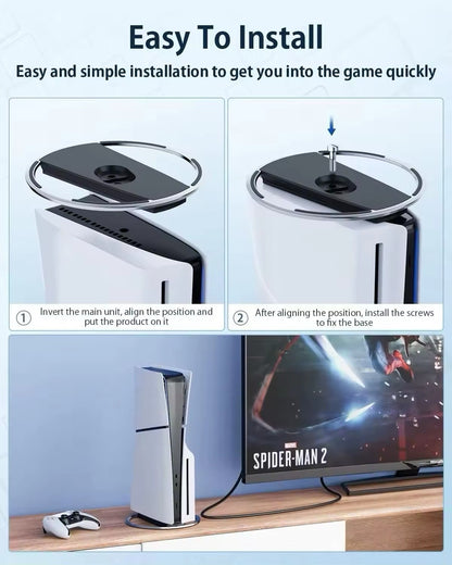 Vertical Stand Base Per Console Playstation 5 Slim Pro Supporto Ps5 Sony Console