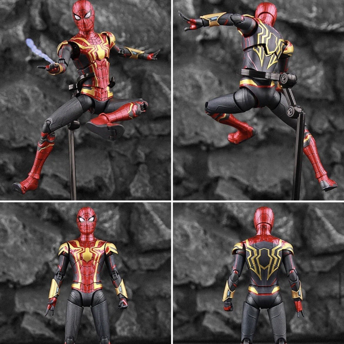 Action Figure Iron Spiderman Statua Da Collezione Videogame Anime Manga New