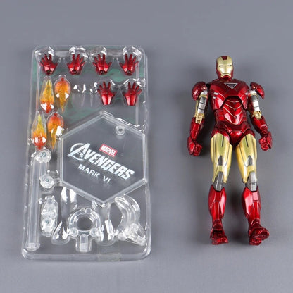 Action Figure Avengers Ironman Mk6 Nuova Statua Collezione Videogames Super Hero