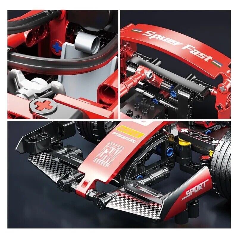 Ferrari Formula 1 Nuova Da Costruire Mattoncini Technic Monoposto 455 Pezzi New