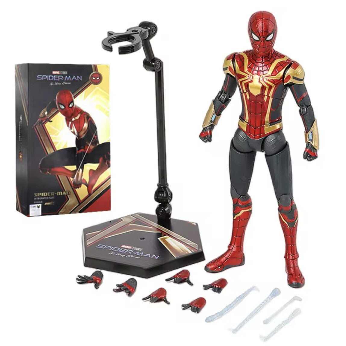 Action Figure Iron Spiderman Statua Da Collezione Videogame Anime Manga New