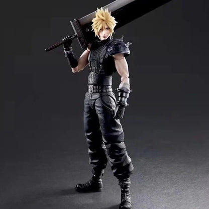 Action Figure Final Fantasy VII Statua Da Collezione Cloud Strife 25cm Nuovo