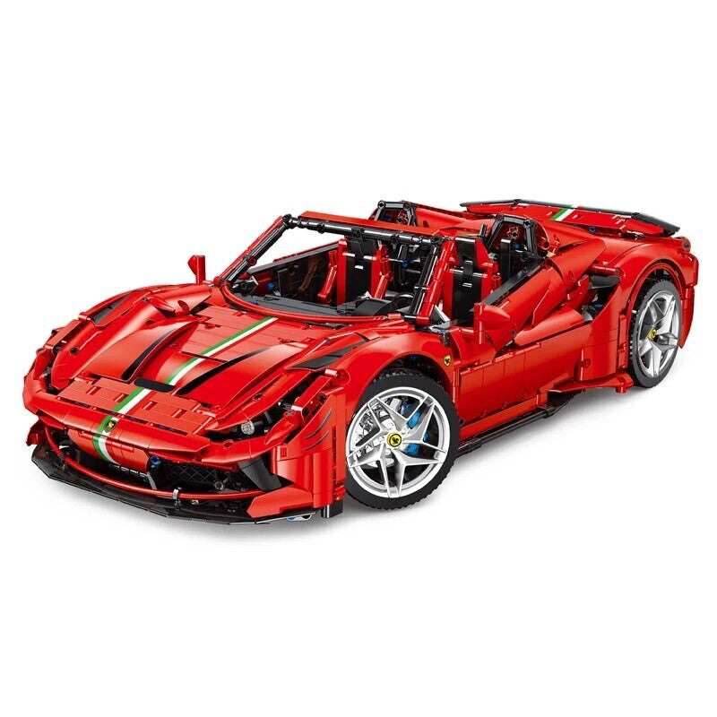 Ferrari F8 Da Costruire Mattoncini Technic 3781 Pezzi Rossi e Neri Nuova Moc New