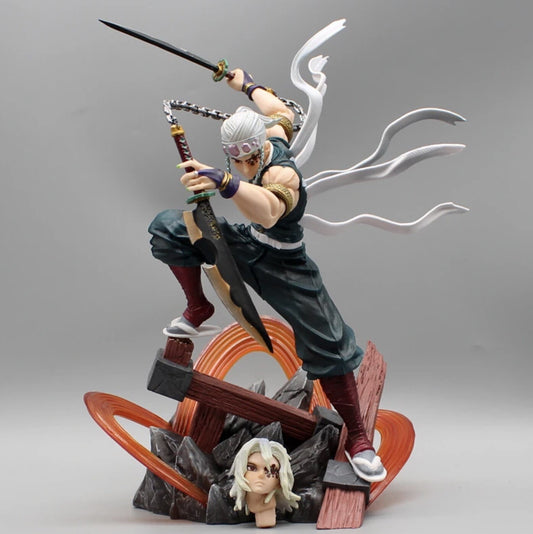 Action Figure Tengen Uzui Manga Demon Slayer 27cm new Statua Da Collezione Anime