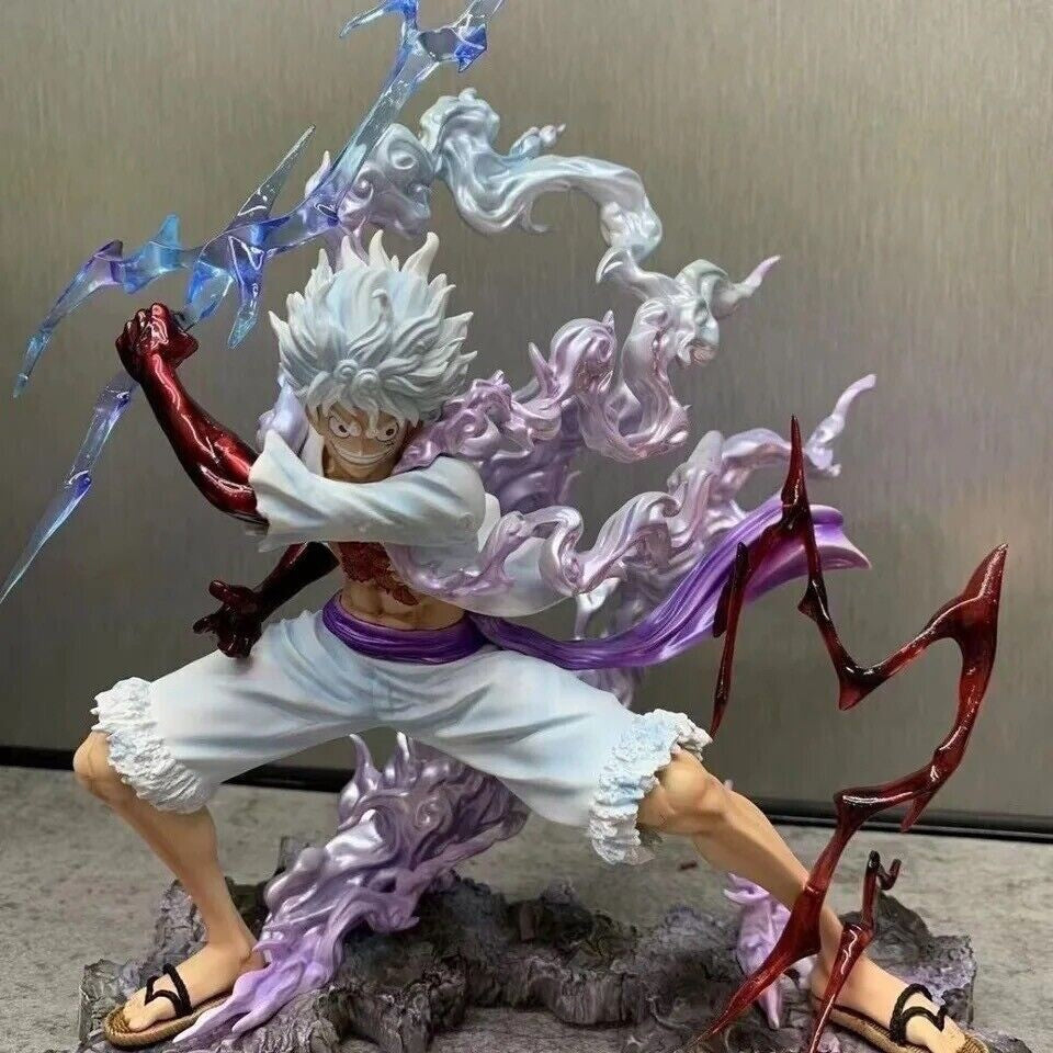 Action Figure Rubber One Piece Luffy 17.5cm Statua Monkey D. Rufy Gear 5 Nuovo