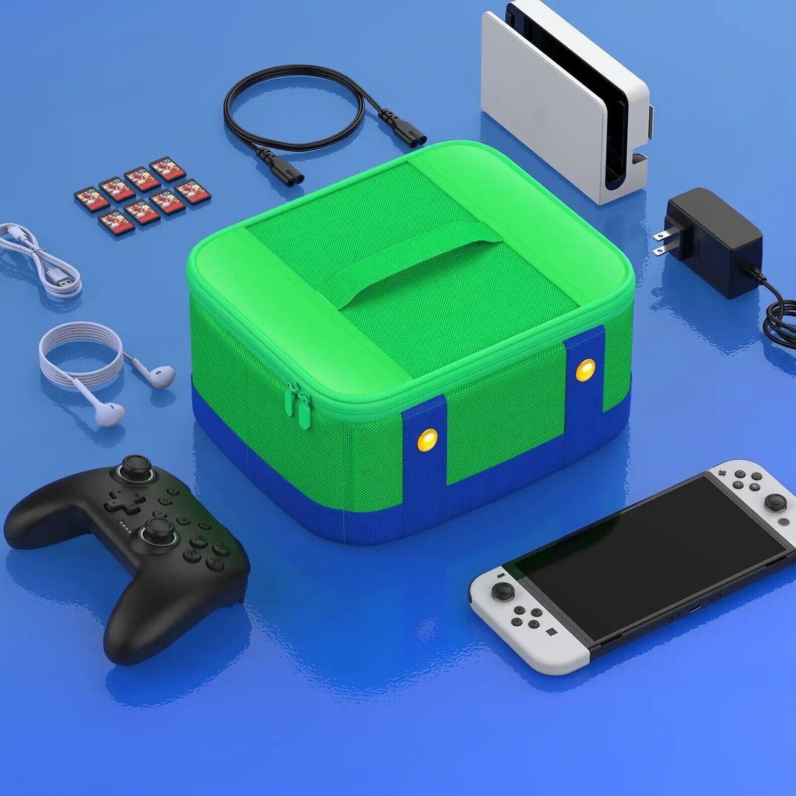 Borsa Custodia Case Cover Antiurto Luigi Nintendo Switch Giochi E Accessori New