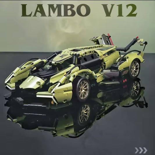 Lamborghini Tipo Concept Car Da Costruire Mattoncini Technic 1039 Pezzi Nuova