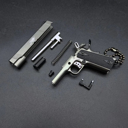 Mini Pistola Giocattolo M1911 Da Collezione Portachiavi In metallo Scala 1:3