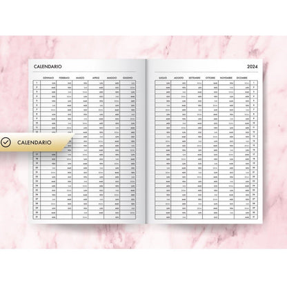 Agenda Planner 2024 Giornaliera In Italiano MISURA A5