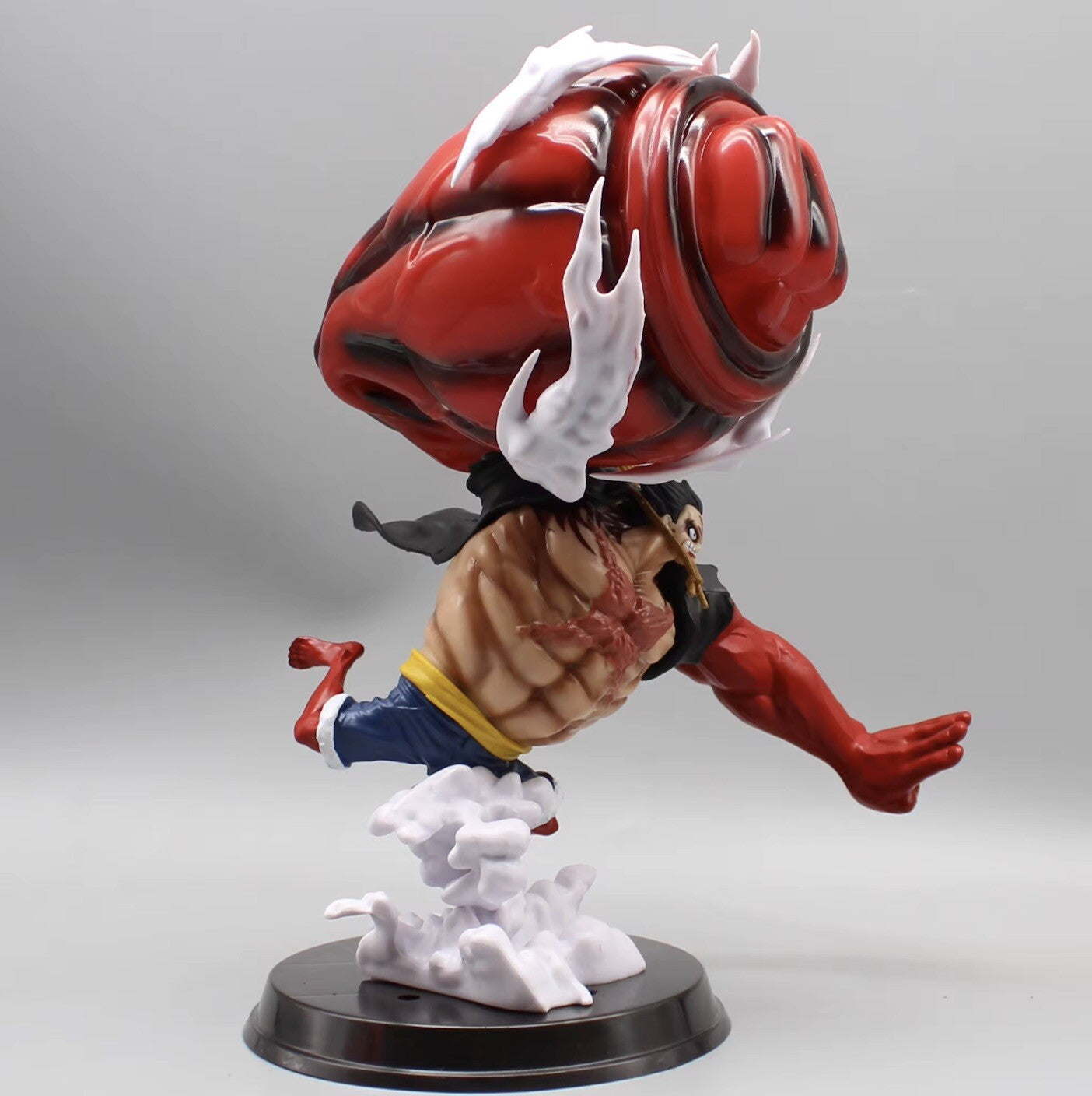 Action Figure Rubber One Piece Luffy 31cm Statua Monkey D. Rufy Gear 4 Nuovo