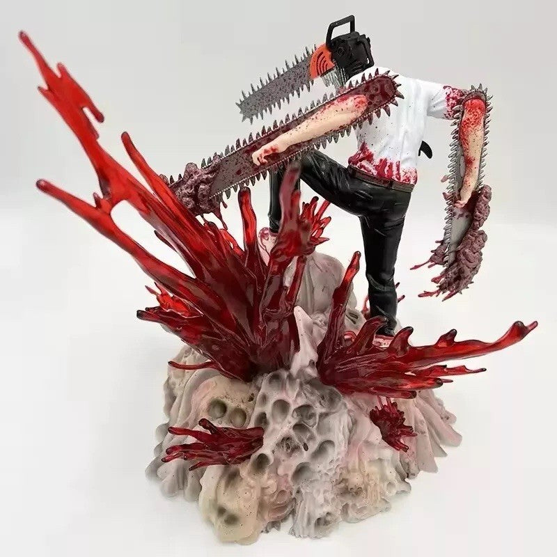 Action Figure Chainsaw Man Statua Da Collezione 28cm Nuova Denji Anime Manga
