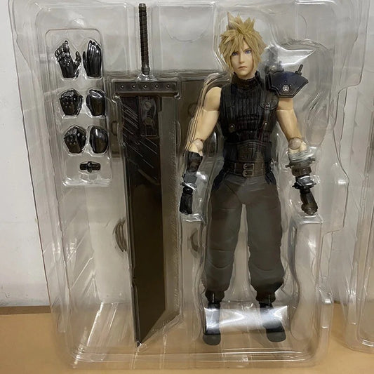 Action Figure Final Fantasy VII Statua Da Collezione Cloud Strife 25cm Nuovo